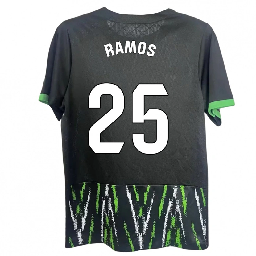 Danxen Damen Alejandro Ramos #25 Schwarz Grün Auswärtstrikot Trikot 2025/26 T-Shirt