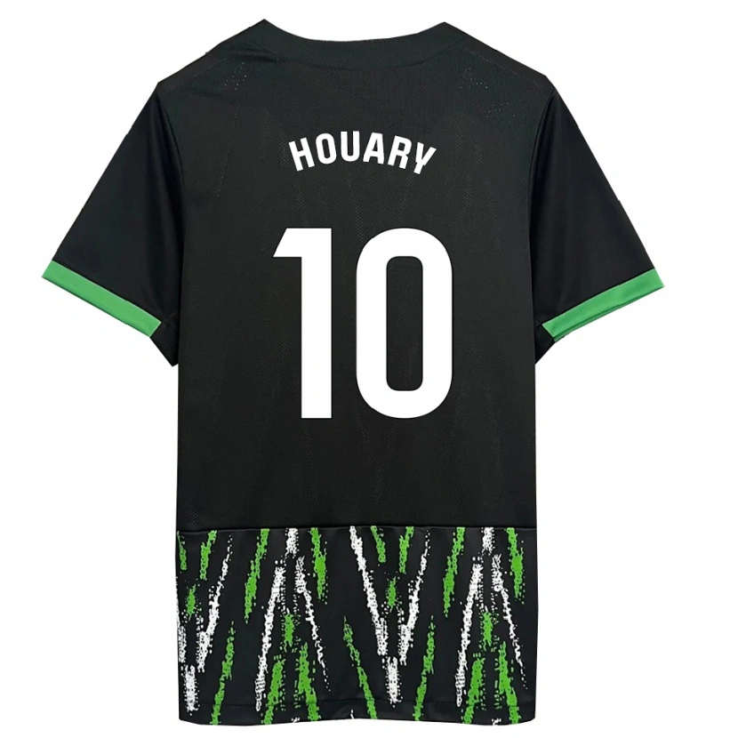 Danxen Damen Ali Houary #10 Schwarz Grün Auswärtstrikot Trikot 2025/26 T-Shirt