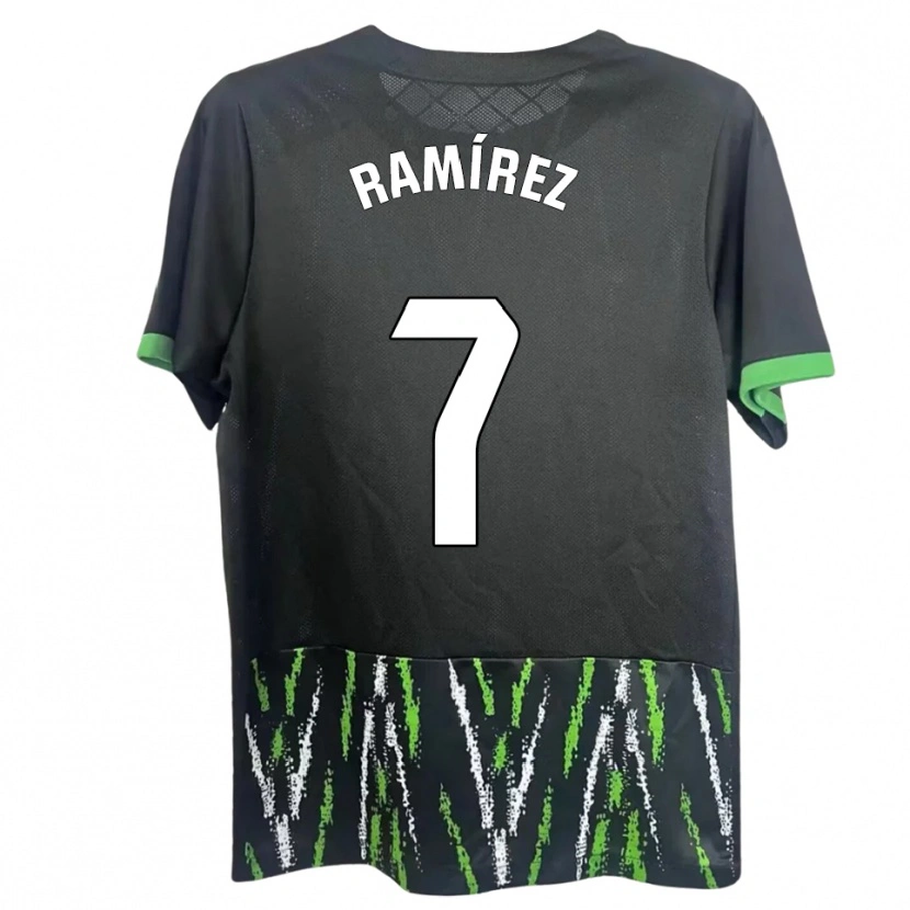Danxen Damen Jalmar Ramírez #7 Schwarz Grün Auswärtstrikot Trikot 2025/26 T-Shirt