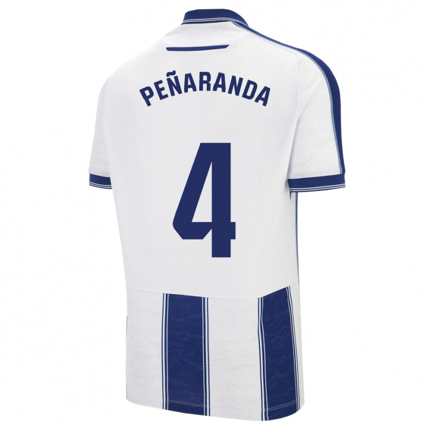 Danxen Damen Carlos Peñaranda #4 Marine Weiß Auswärtstrikot Trikot 2025/26 T-Shirt
