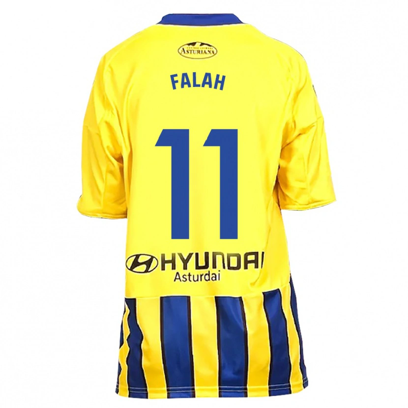 Danxen Damen Omar Falah #11 Gelb Blau Auswärtstrikot Trikot 2025/26 T-Shirt