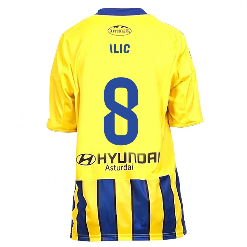 Danxen Damen Luka Ilic #8 Gelb Blau Auswärtstrikot Trikot 2025/26 T-Shirt
