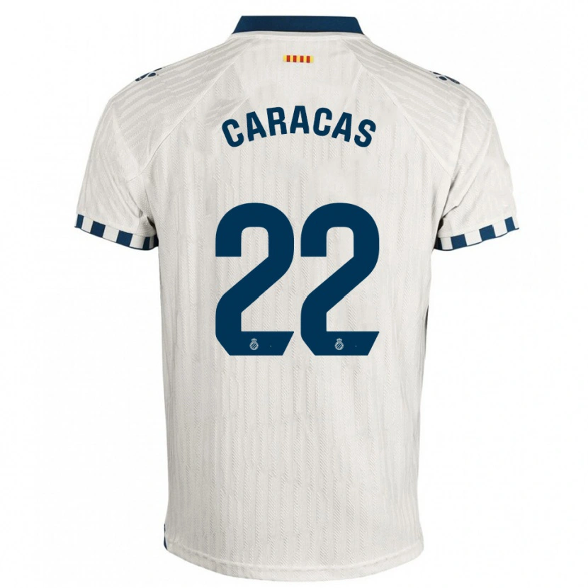 Danxen Damen Daniela Caracas González #22 Weiß Blau Auswärtstrikot Trikot 2025/26 T-Shirt