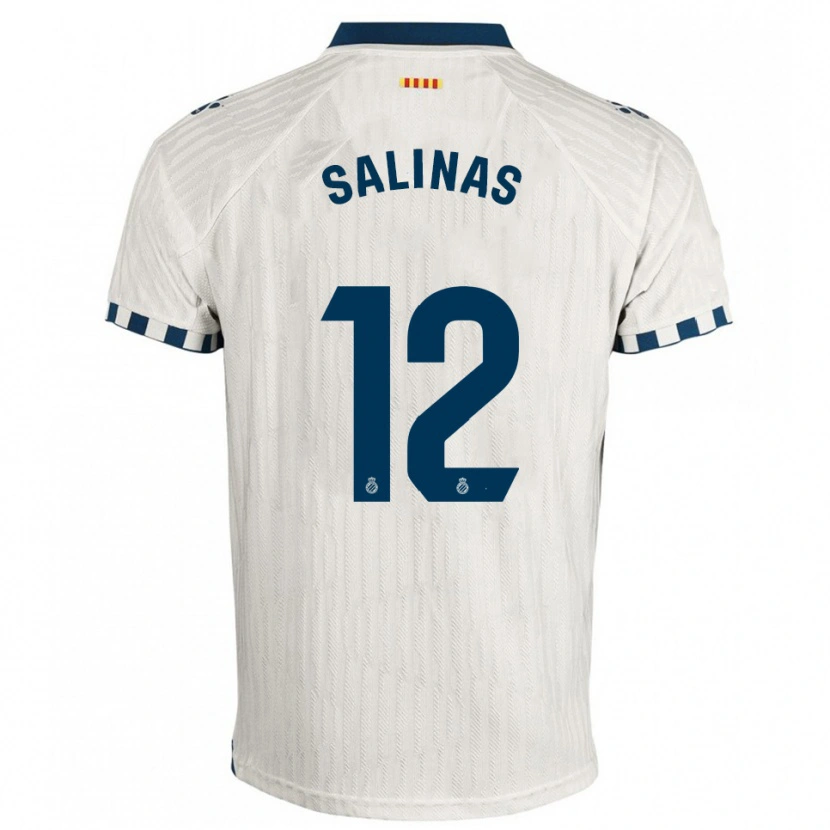 Danxen Damen José Salinas #12 Weiß Blau Auswärtstrikot Trikot 2025/26 T-Shirt