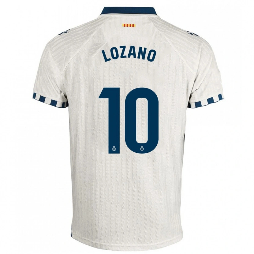 Danxen Damen Pol Lozano #10 Weiß Blau Auswärtstrikot Trikot 2025/26 T-Shirt