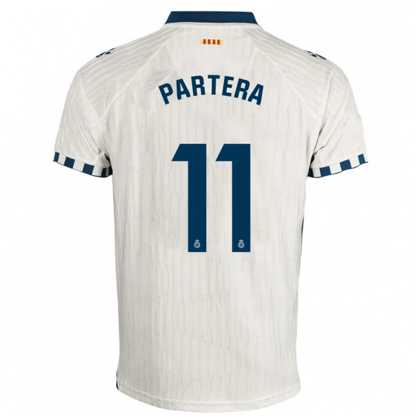 Danxen Damen Álex Partera #11 Weiß Blau Auswärtstrikot Trikot 2025/26 T-Shirt