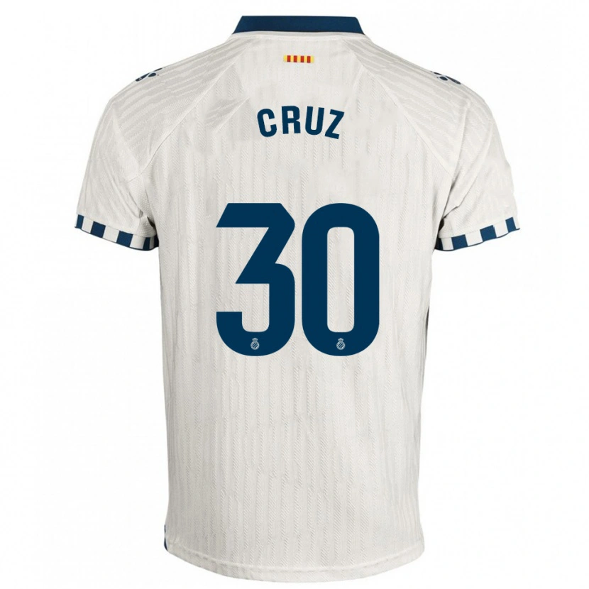Danxen Damen Denis Cruz #30 Weiß Blau Auswärtstrikot Trikot 2025/26 T-Shirt