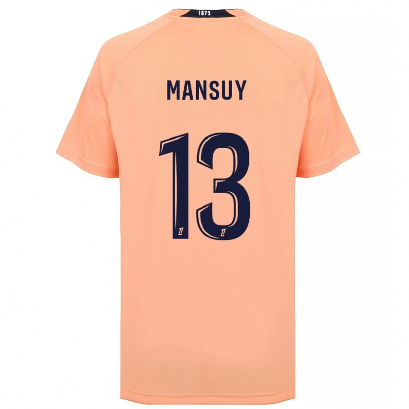 Danxen Damen Héloïse Mansuy #13 Orange Marineblau Auswärtstrikot Trikot 2025/26 T-Shirt