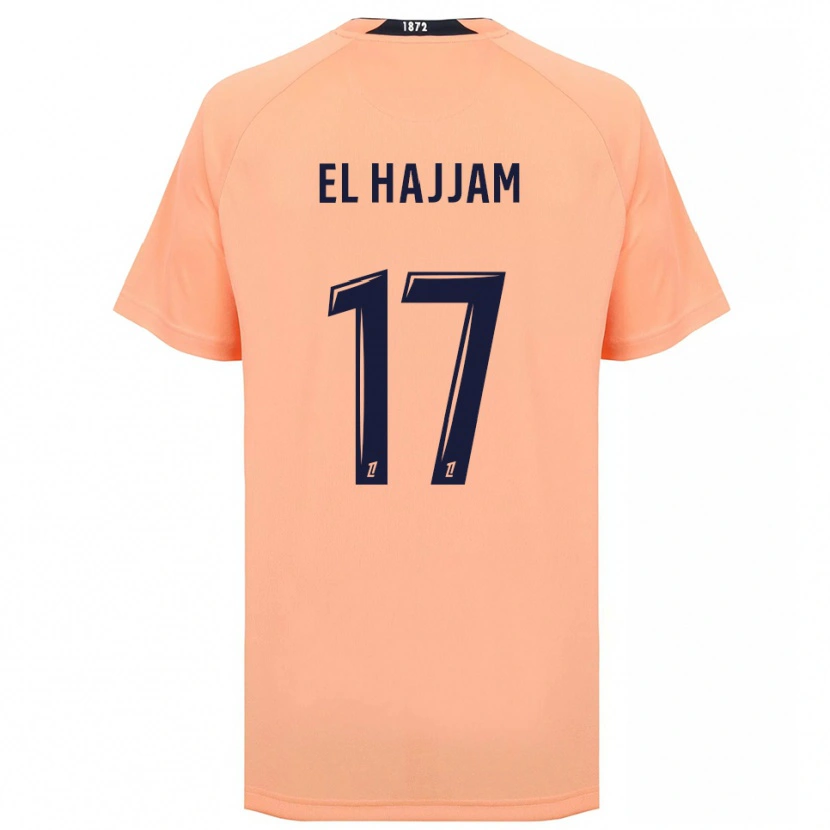 Danxen Damen Oualid El Hajjam #17 Orange Marineblau Auswärtstrikot Trikot 2025/26 T-Shirt