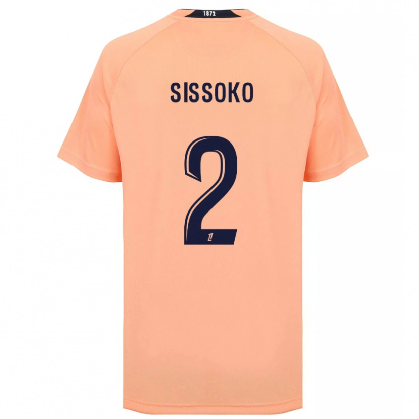 Danxen Damen Mustapha Sissoko #2 Orange Marineblau Auswärtstrikot Trikot 2025/26 T-Shirt