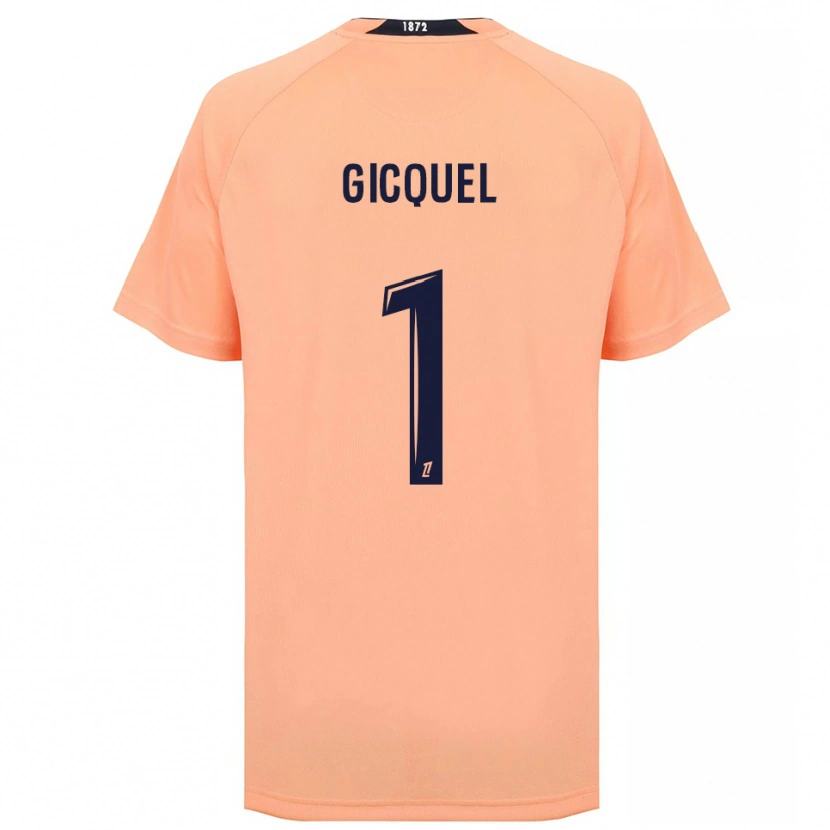 Danxen Damen Mathyss Gicquel #1 Orange Marineblau Auswärtstrikot Trikot 2025/26 T-Shirt
