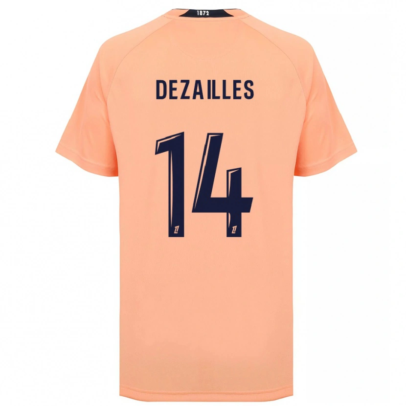 Danxen Damen Arsène Dezailles #14 Orange Marineblau Auswärtstrikot Trikot 2025/26 T-Shirt