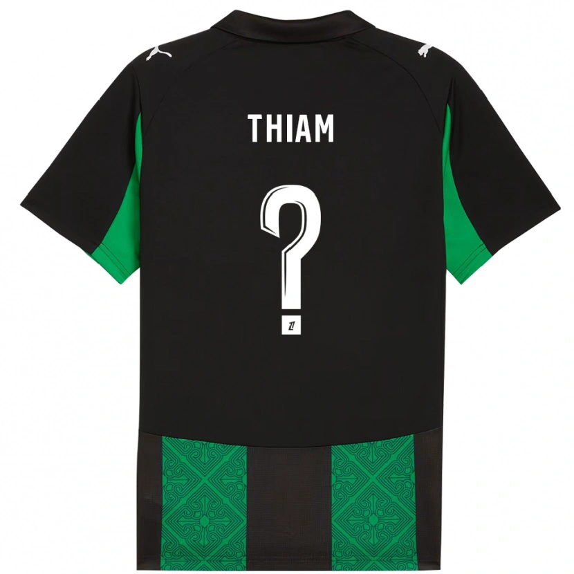 Danxen Damen Mamadou Thiam #0 Schwarz Grün Auswärtstrikot Trikot 2025/26 T-Shirt