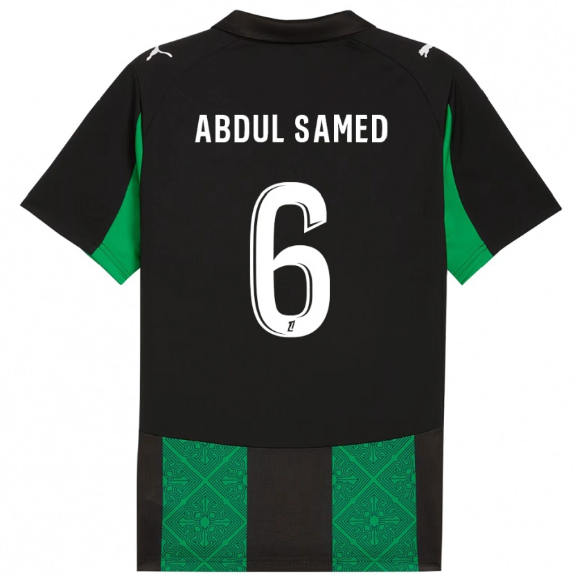 Danxen Damen Salis Abdul Samed #6 Schwarz Grün Auswärtstrikot Trikot 2025/26 T-Shirt