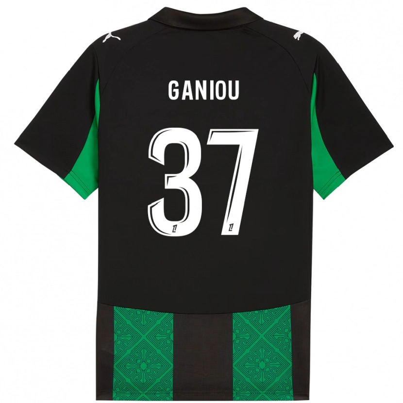 Danxen Damen Ismaëlo Ganiou #37 Schwarz Grün Auswärtstrikot Trikot 2025/26 T-Shirt