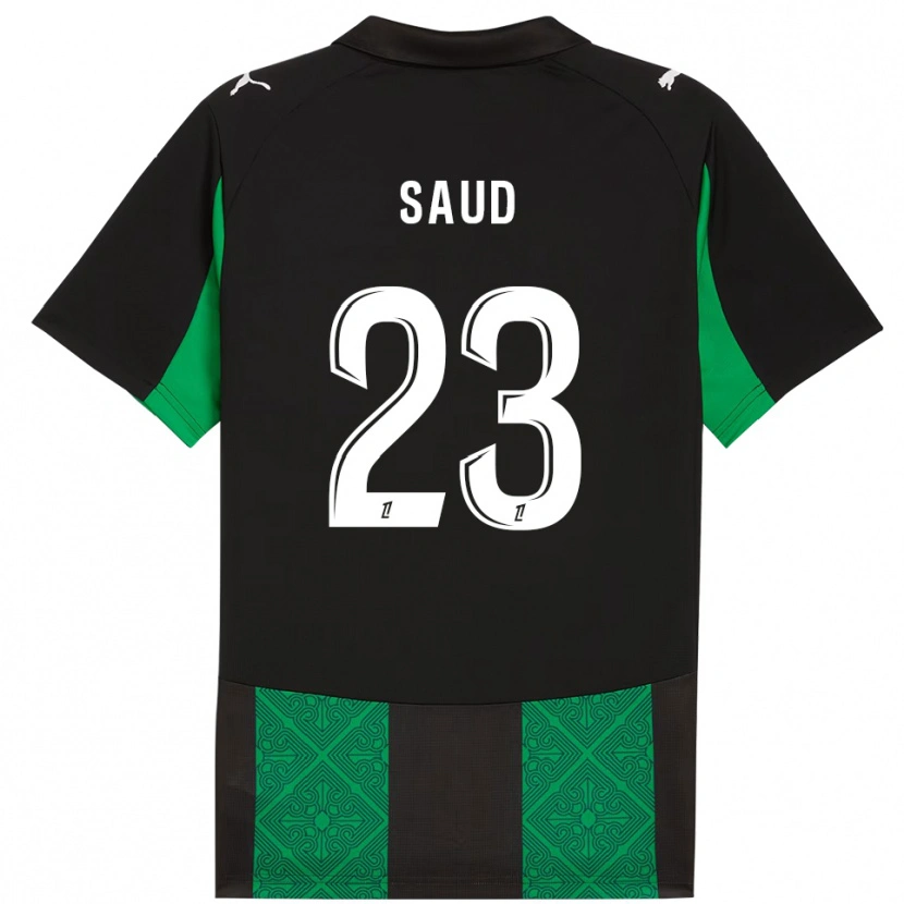 Danxen Damen Saud Abdulhamid #23 Schwarz Grün Auswärtstrikot Trikot 2025/26 T-Shirt