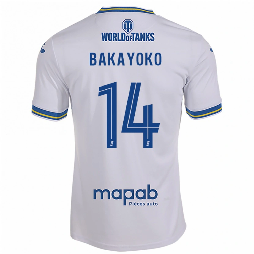 Danxen Damen Tiemoué Bakayoko #14 Weiß Himmelblau Auswärtstrikot Trikot 2025/26 T-Shirt