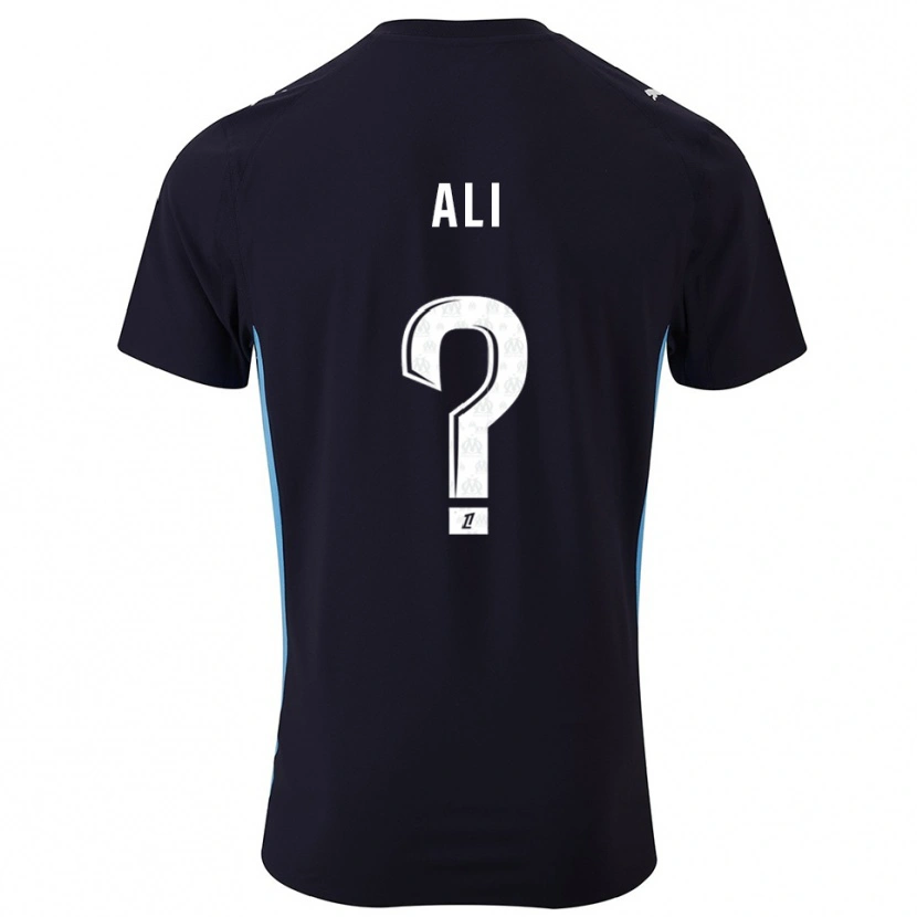 Danxen Damen Azhar Ali #0 Schwarz Himmelblau Auswärtstrikot Trikot 2025/26 T-Shirt