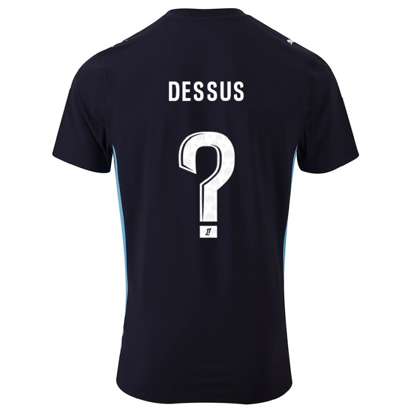Danxen Damen Bastien Dessus #0 Schwarz Himmelblau Auswärtstrikot Trikot 2025/26 T-Shirt