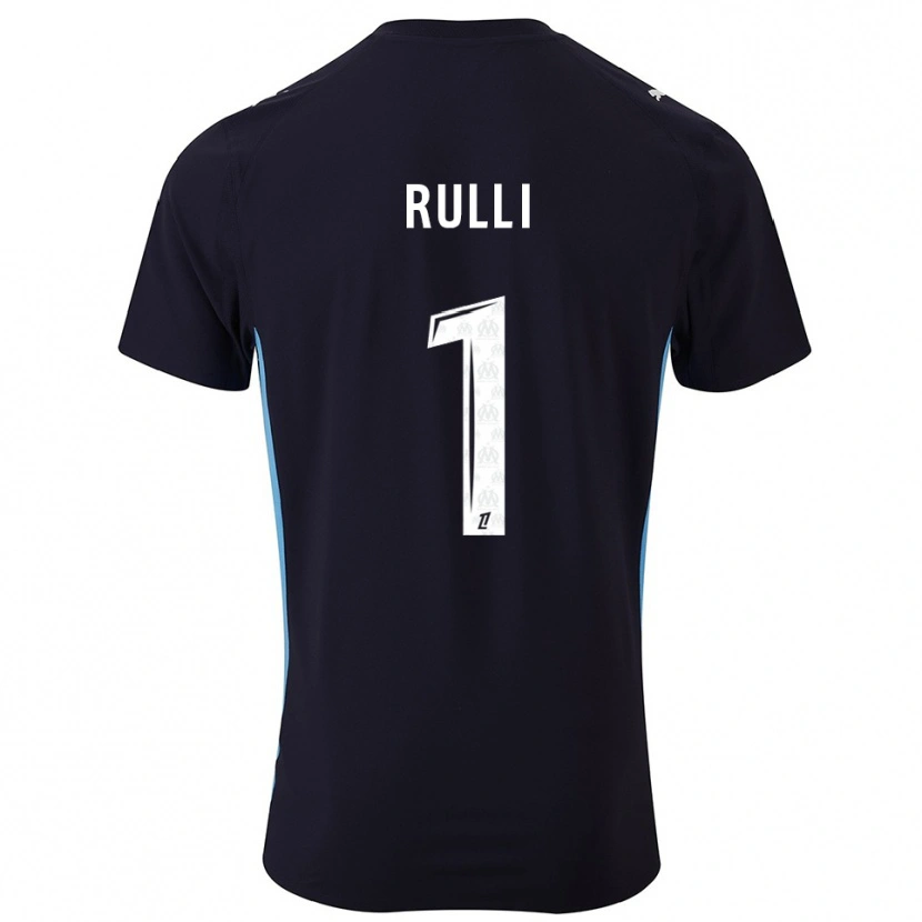 Danxen Damen Gerónimo Rulli #1 Schwarz Himmelblau Auswärtstrikot Trikot 2025/26 T-Shirt