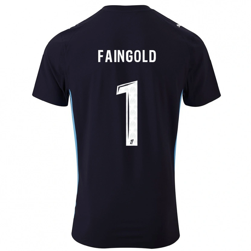 Danxen Damen Abbie Faingold #1 Schwarz Himmelblau Auswärtstrikot Trikot 2025/26 T-Shirt