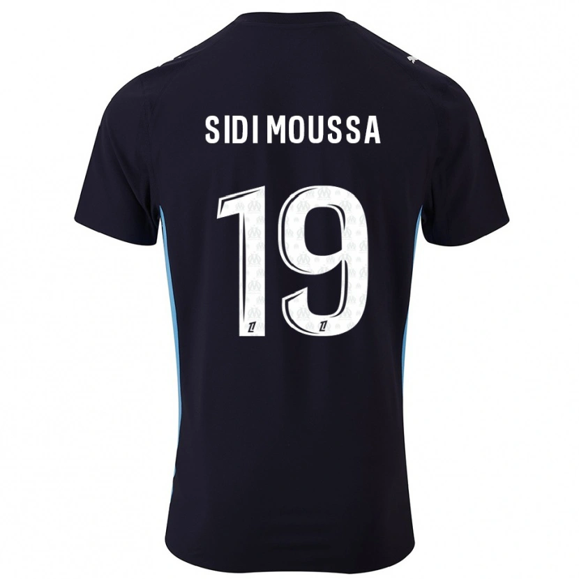 Danxen Damen Salima Sidi Moussa #19 Schwarz Himmelblau Auswärtstrikot Trikot 2025/26 T-Shirt