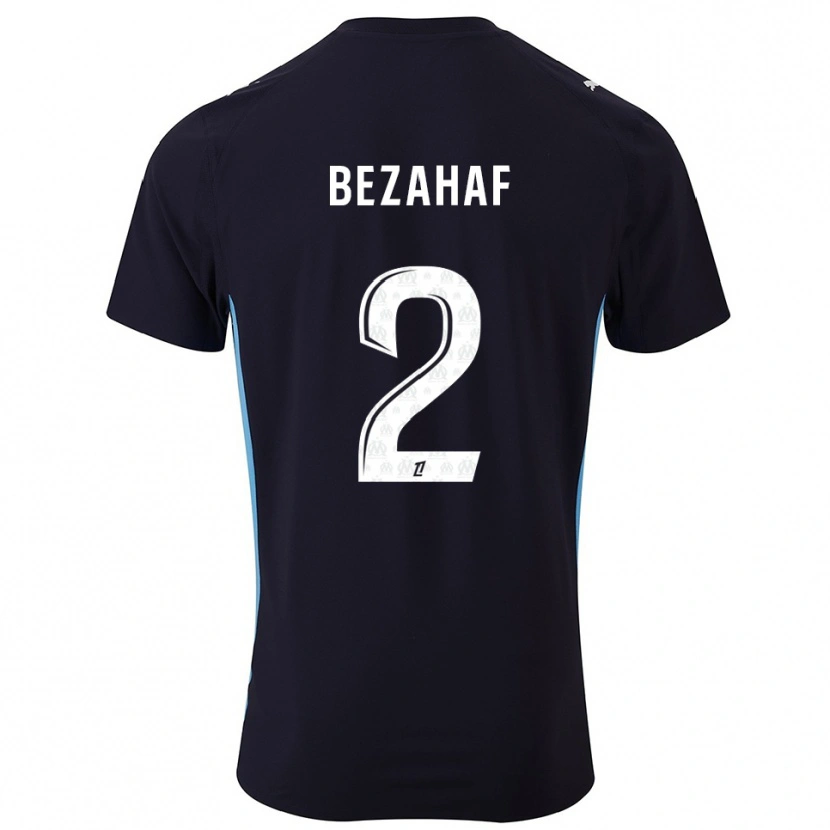 Danxen Damen Kelyann Bezahaf #2 Schwarz Himmelblau Auswärtstrikot Trikot 2025/26 T-Shirt