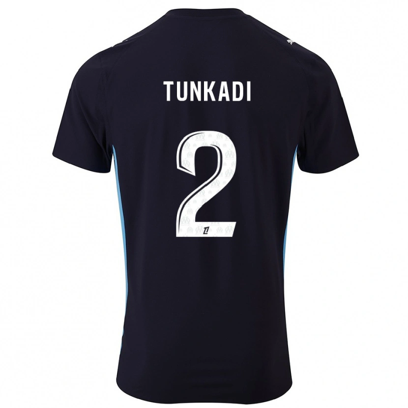 Danxen Damen Alexandre Tunkadi #2 Schwarz Himmelblau Auswärtstrikot Trikot 2025/26 T-Shirt