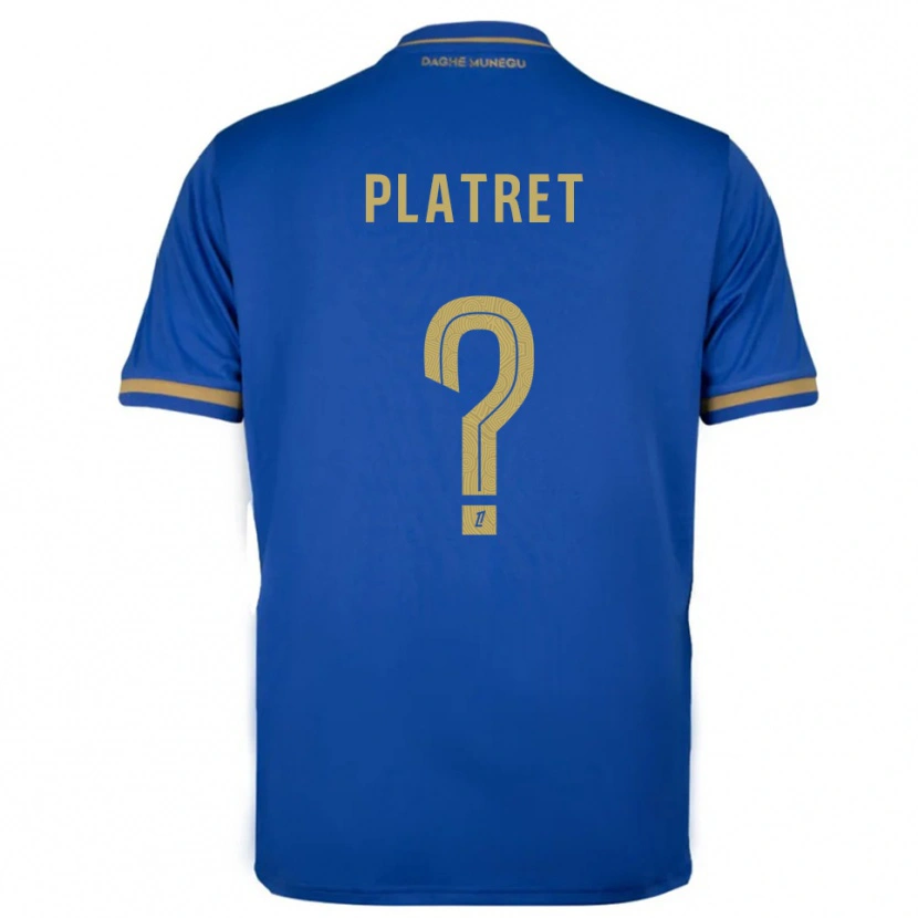 Danxen Damen Aurélien Platret #0 Blau Gold Auswärtstrikot Trikot 2025/26 T-Shirt