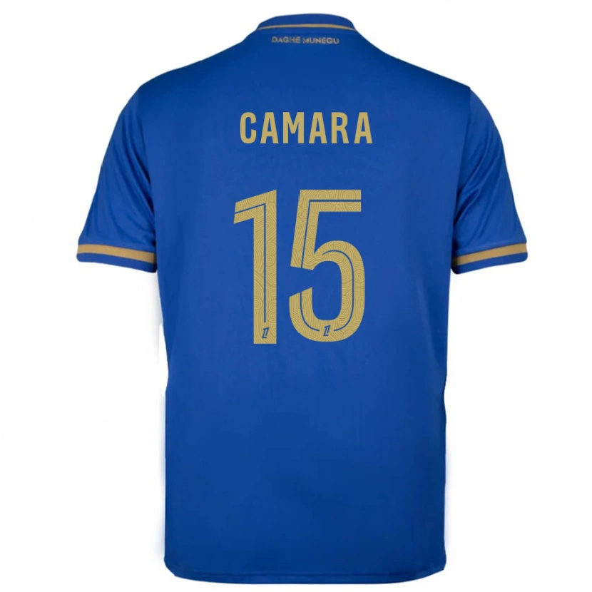 Danxen Damen Lamine Camara #15 Blau Gold Auswärtstrikot Trikot 2025/26 T-Shirt