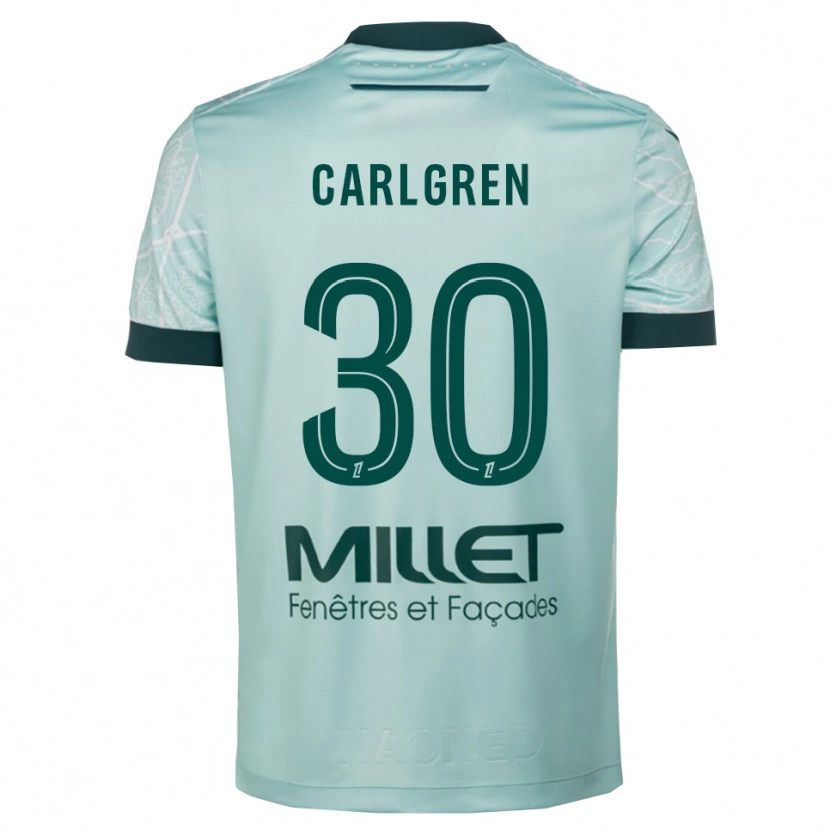 Danxen Damen Patrik Carlgren #30 Grün Weiß Auswärtstrikot Trikot 2025/26 T-Shirt