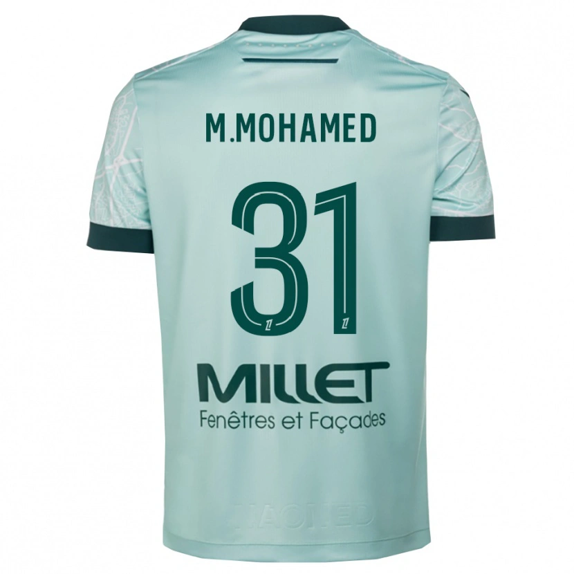Danxen Damen Mostafa Mohamed #31 Grün Weiß Auswärtstrikot Trikot 2025/26 T-Shirt