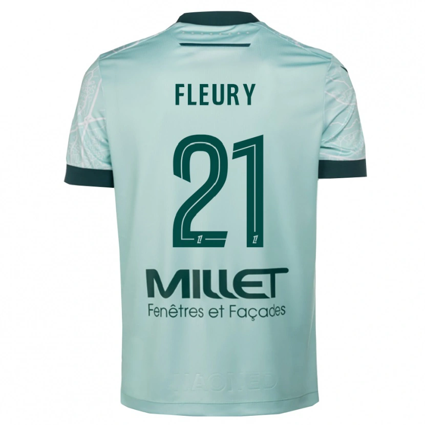 Danxen Damen Louise Fleury #21 Grün Weiß Auswärtstrikot Trikot 2025/26 T-Shirt