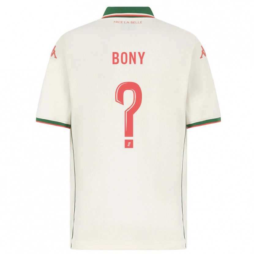 Danxen Damen Geoffroy Bony #0 Weiß Grün Auswärtstrikot Trikot 2025/26 T-Shirt