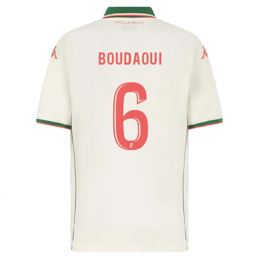 Danxen Damen Hicham Boudaoui #6 Weiß Grün Auswärtstrikot Trikot 2025/26 T-Shirt