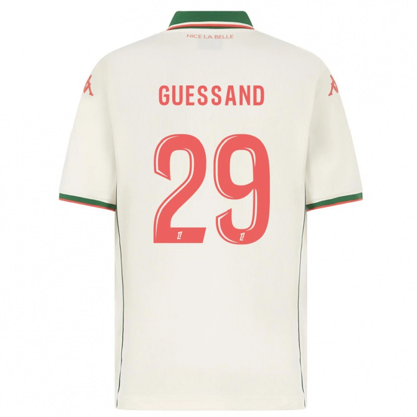 Danxen Damen Evann Guessand #29 Weiß Grün Auswärtstrikot Trikot 2025/26 T-Shirt