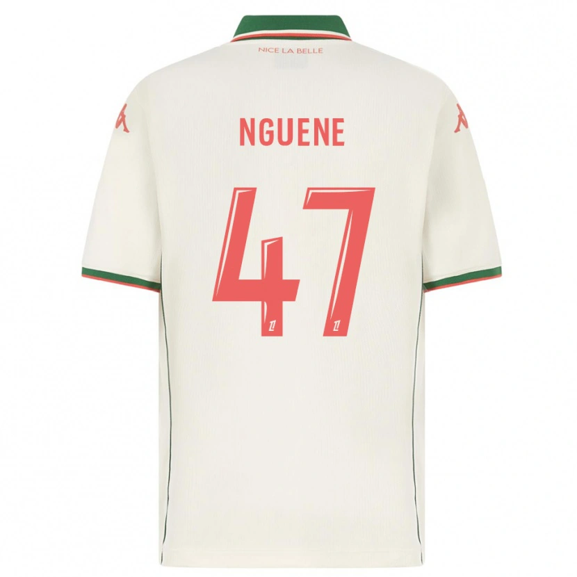 Danxen Damen Bernard Nguene #47 Weiß Grün Auswärtstrikot Trikot 2025/26 T-Shirt