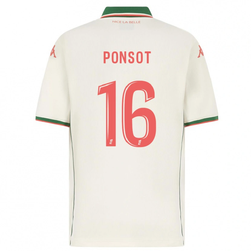 Danxen Damen Martin Ponsot #16 Weiß Grün Auswärtstrikot Trikot 2025/26 T-Shirt