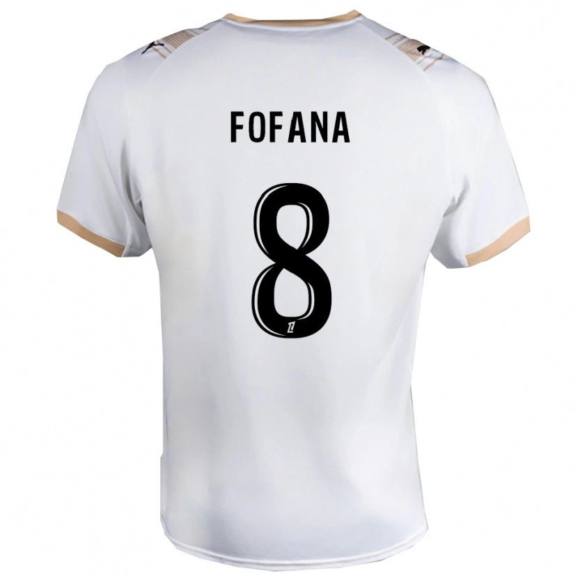 Danxen Damen Yaya Fofana #8 Weiß Schwarz Auswärtstrikot Trikot 2025/26 T-Shirt