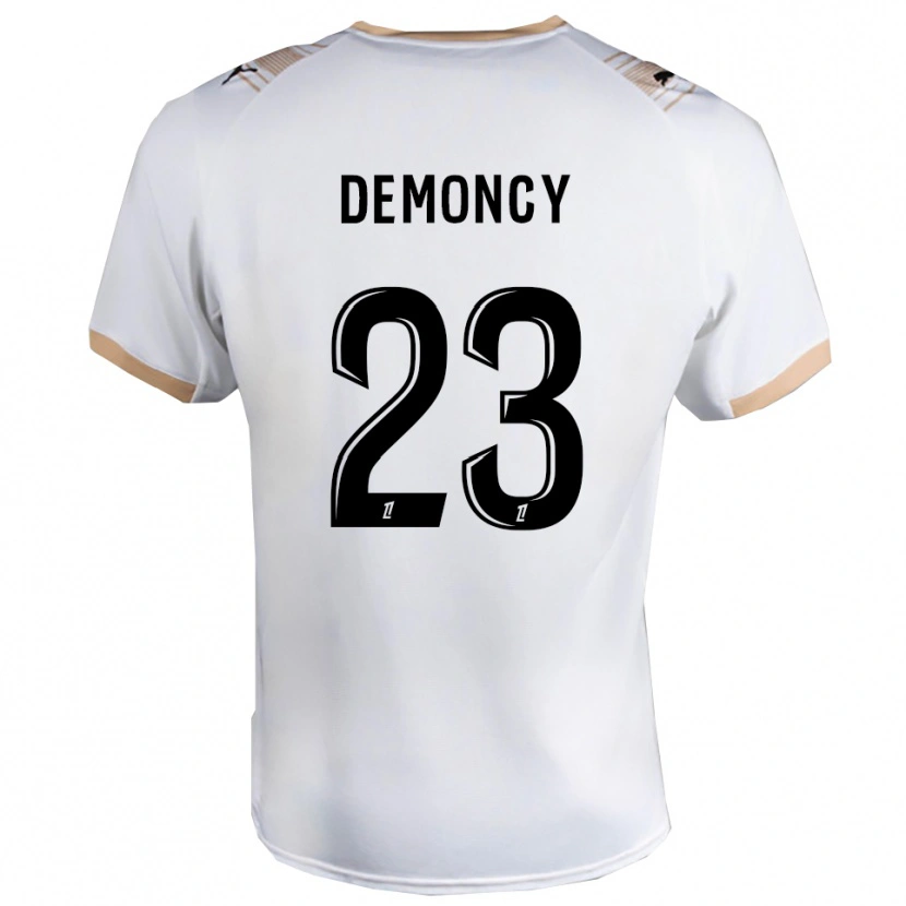 Danxen Damen Yohan Demoncy #23 Weiß Schwarz Auswärtstrikot Trikot 2025/26 T-Shirt