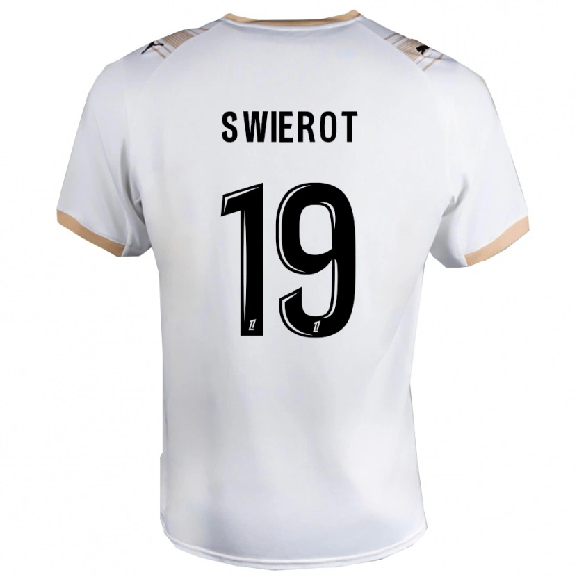 Danxen Damen Julie Swierot #19 Weiß Schwarz Auswärtstrikot Trikot 2025/26 T-Shirt