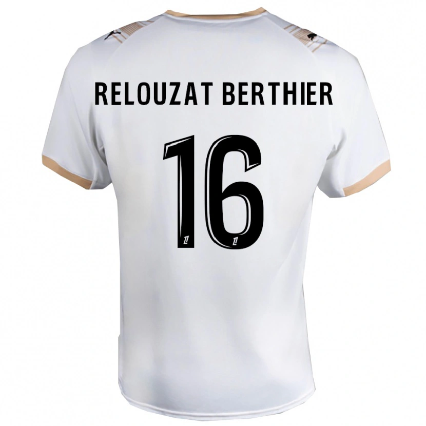 Danxen Damen Maxime Relouzat Berthier #16 Weiß Schwarz Auswärtstrikot Trikot 2025/26 T-Shirt