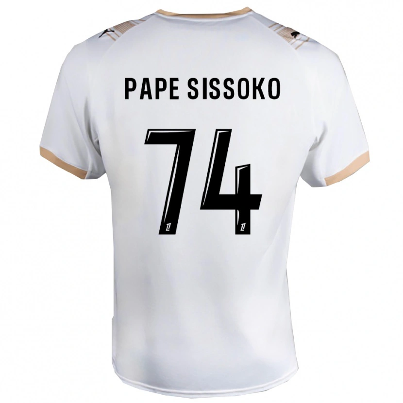 Danxen Damen Niama Pape Sissoko #74 Weiß Schwarz Auswärtstrikot Trikot 2025/26 T-Shirt