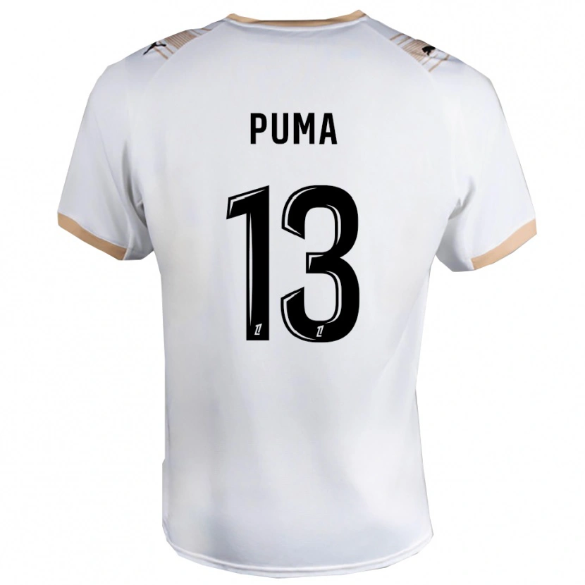 Danxen Damen Isaac Puma #13 Weiß Schwarz Auswärtstrikot Trikot 2025/26 T-Shirt
