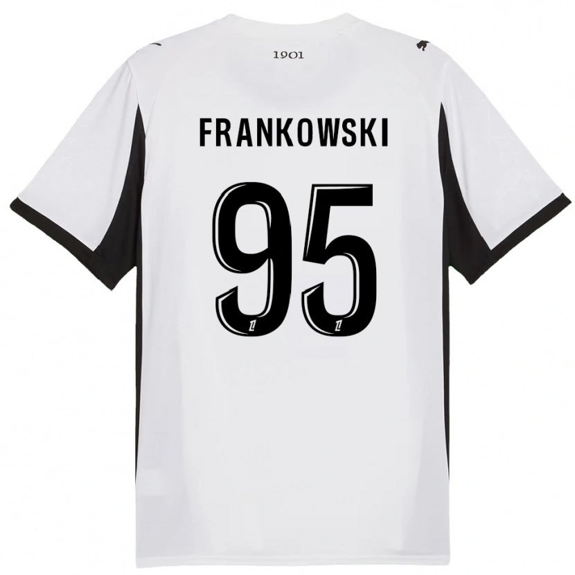 Danxen Damen Przemyslaw Frankowski #95 Weiß Schwarz Auswärtstrikot Trikot 2025/26 T-Shirt