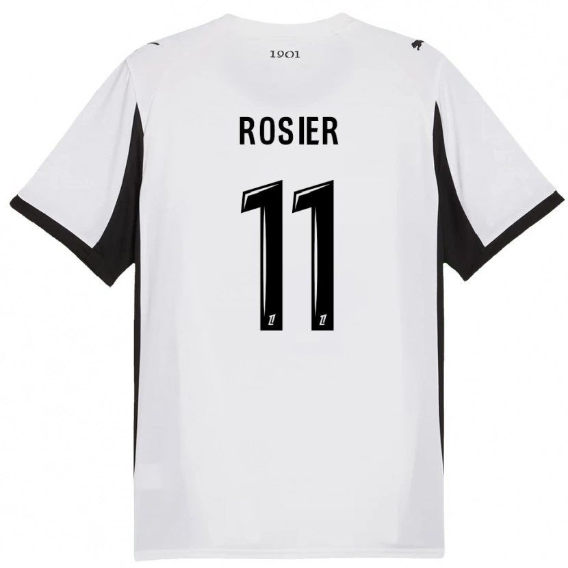 Danxen Damen Lucas Rosier #11 Weiß Schwarz Auswärtstrikot Trikot 2025/26 T-Shirt