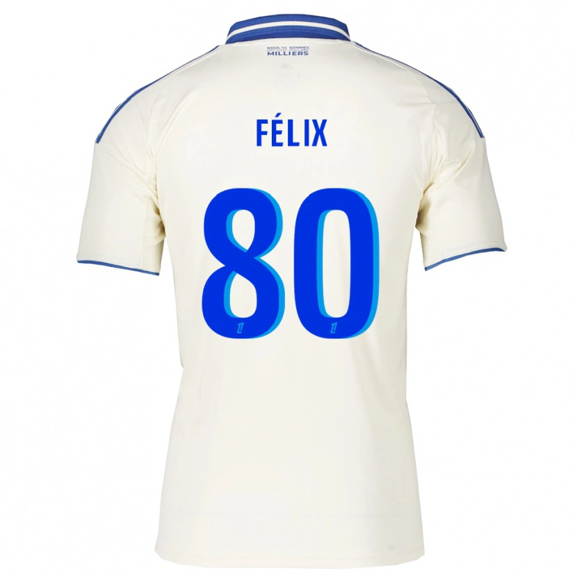 Danxen Damen Félix Lemaréchal #80 Champagner Blau Auswärtstrikot Trikot 2025/26 T-Shirt