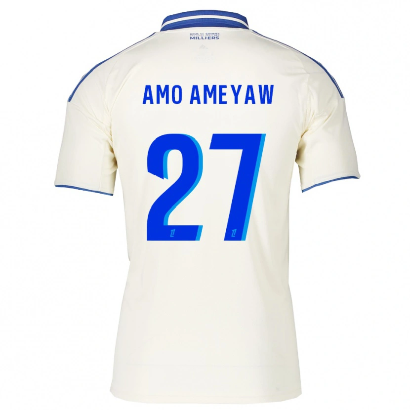 Danxen Damen Samuel Amo-Ameyaw #27 Champagner Blau Auswärtstrikot Trikot 2025/26 T-Shirt