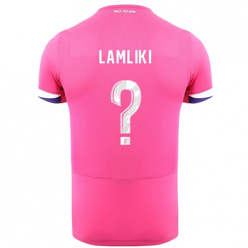 Danxen Damen Nassim Lamliki #0 Rosa Weiß Auswärtstrikot Trikot 2025/26 T-Shirt