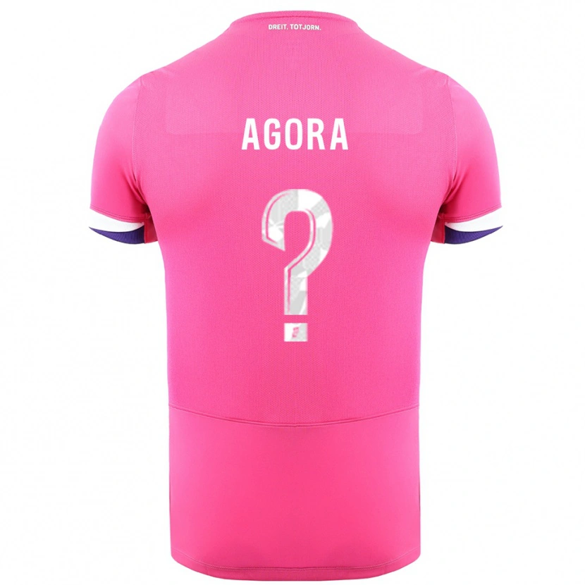 Danxen Damen Yannick Agora #0 Rosa Weiß Auswärtstrikot Trikot 2025/26 T-Shirt